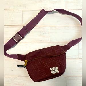 Burgundy Herschel Hip Pack